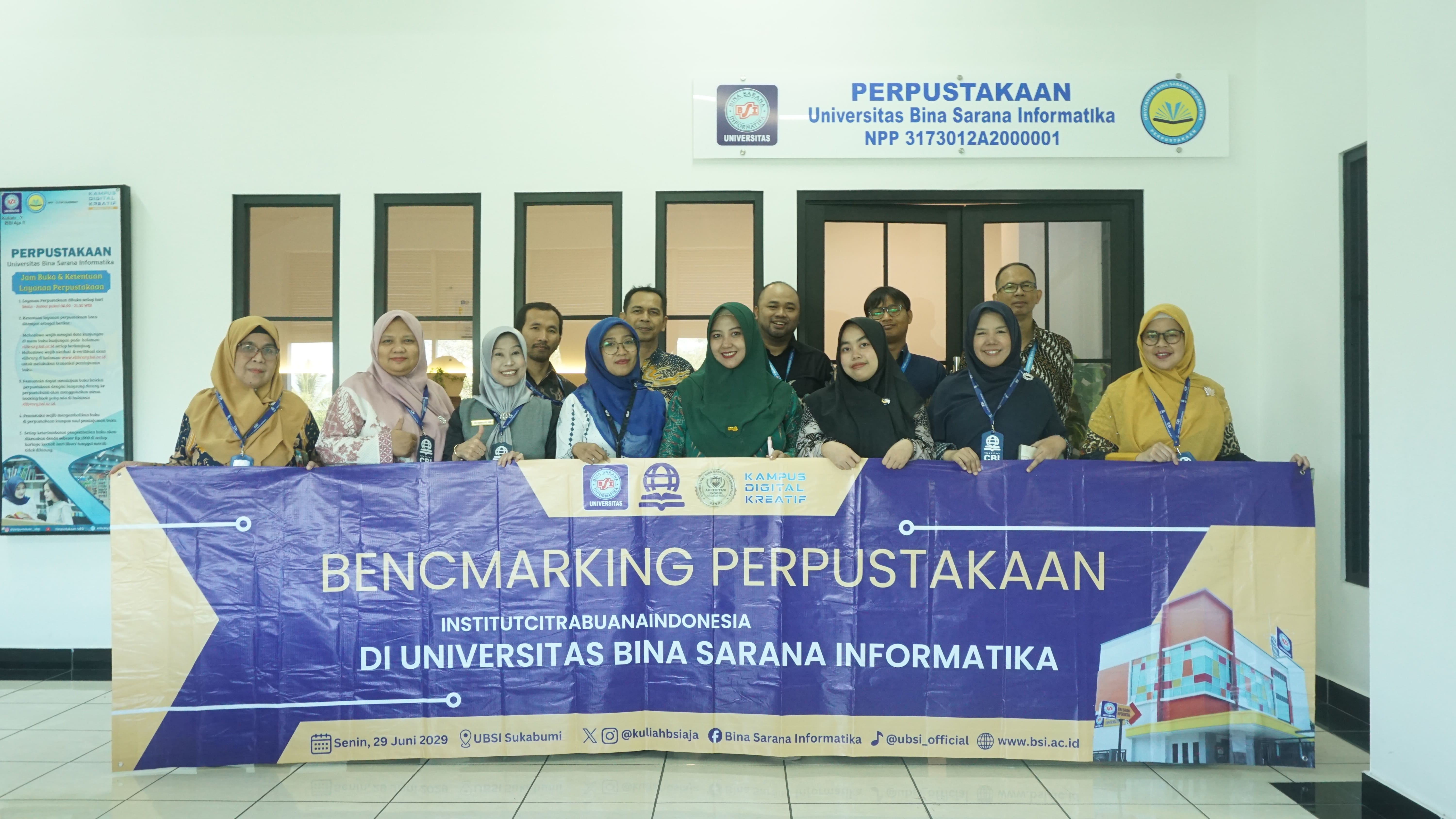 Perpustakaan Universitas Bina Sarana Informatika Terima Kunjungan Benchmarking Perpustakaan dari Institut Citra Buana Indonesia