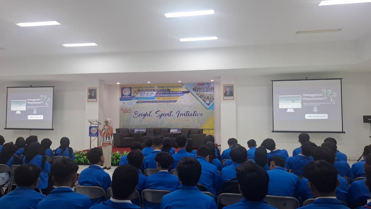 Perpustakaan UBSI Kampus Tasikmalaya Perkuat Literasi Informasi Mahasiswa Baru melalui ORMIK 2026