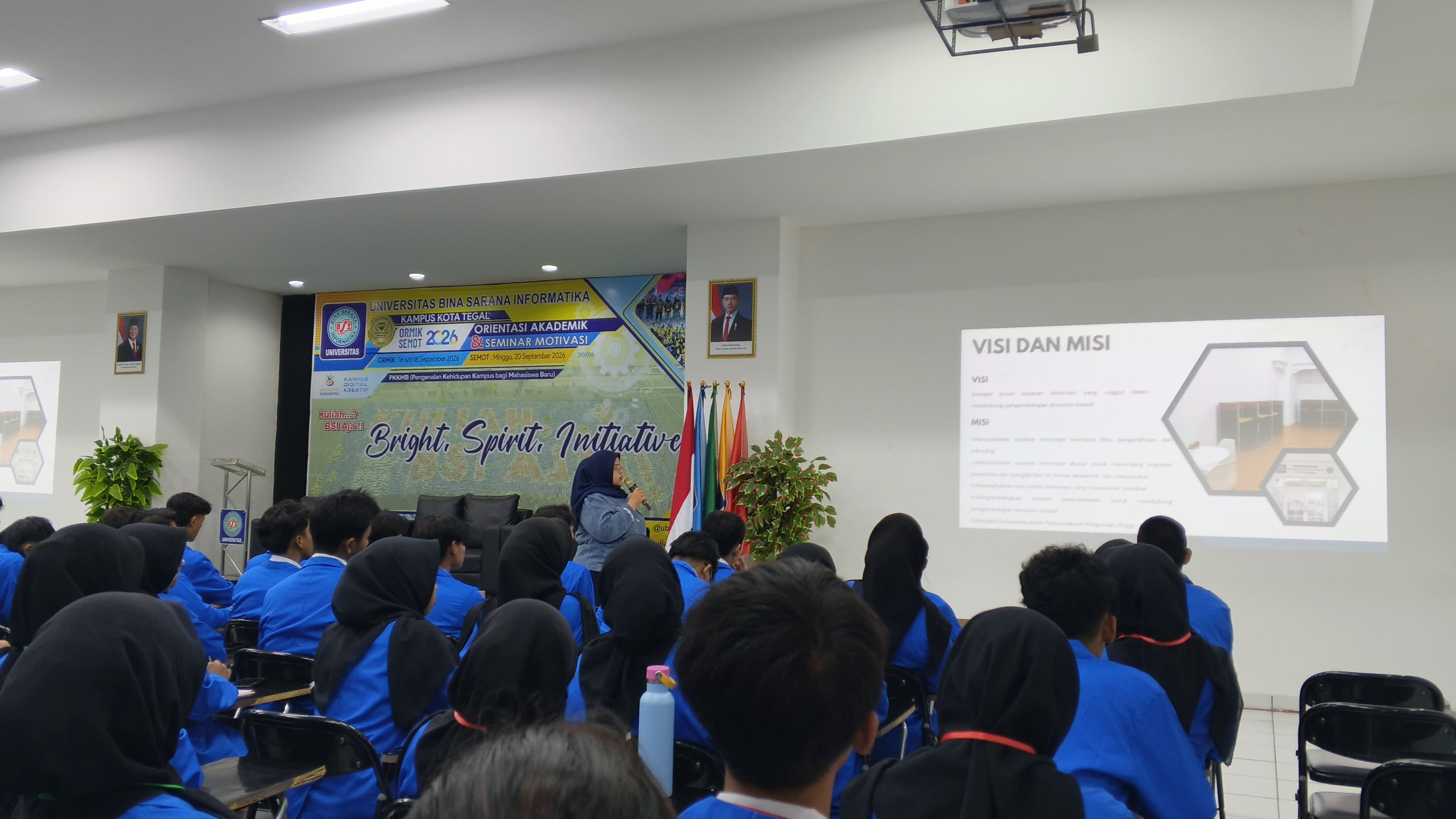 Literasi Informasi Warnai Rangkaian ORMIK UBSI Tegal, Bekali Mahasiswa Baru Kenal Lebih Dekat Perpustakaan