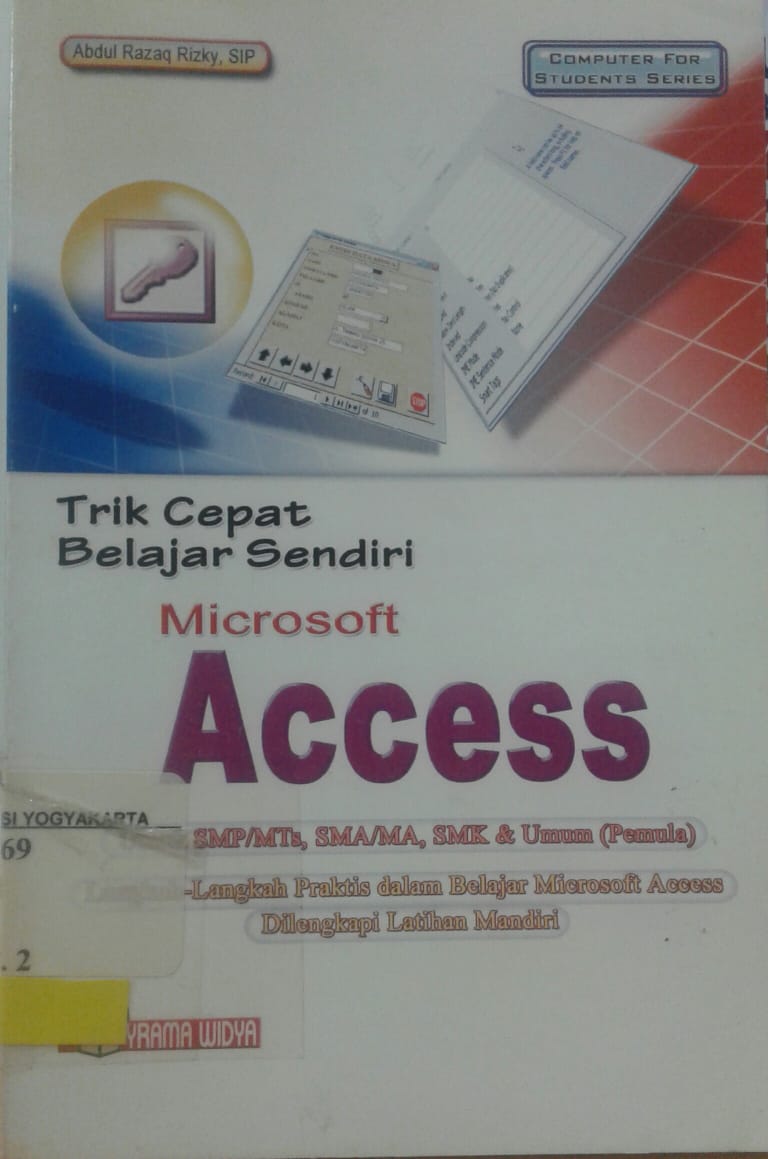Trik cepat belajar sendiri microsoft access