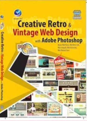 Creative retro dan vintage web desaign with adobe photoshop