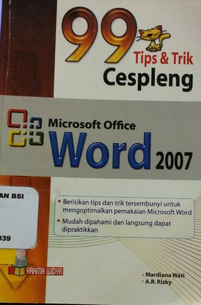 99 tips dan trik cespleng microsoft word 2007