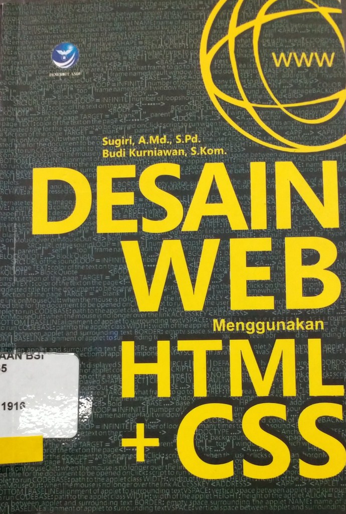 Desain web menggunakan html + css