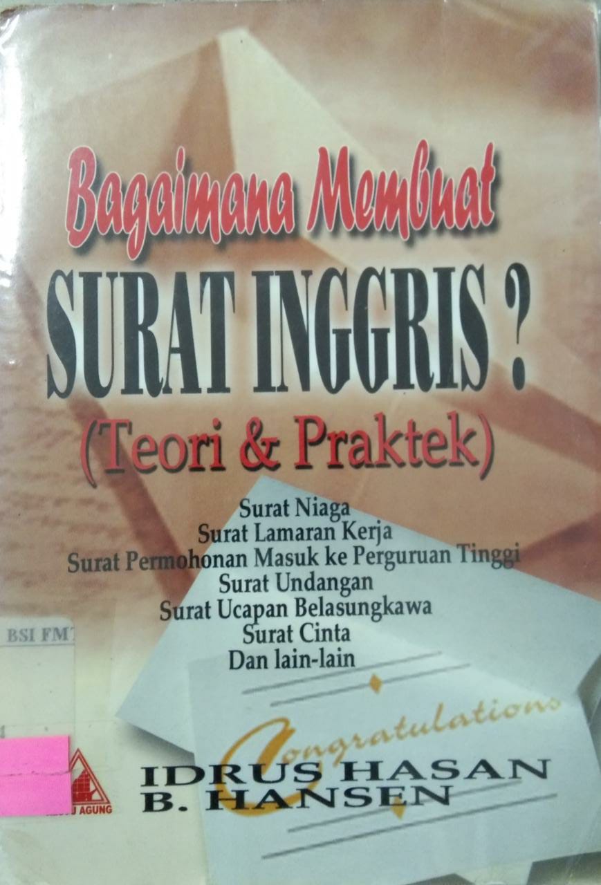 Bagaimana membuat surat inggris? : teori dan praktek