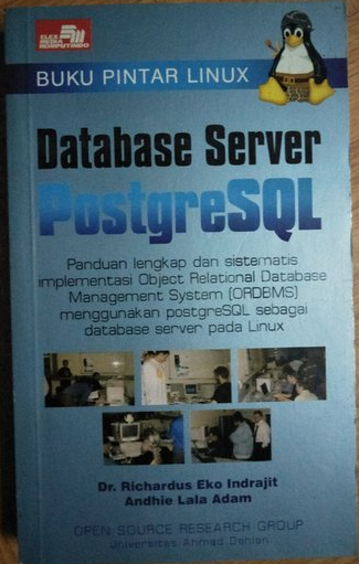 Buku pintar linux database server postgresql