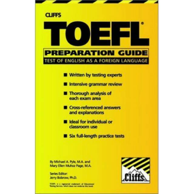 Cliffs Toefl preparation guide : test of english as a foreign languange