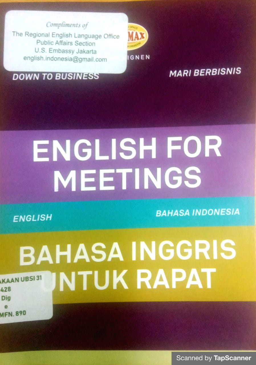 English for meetings = bahas inggris untuk rapat