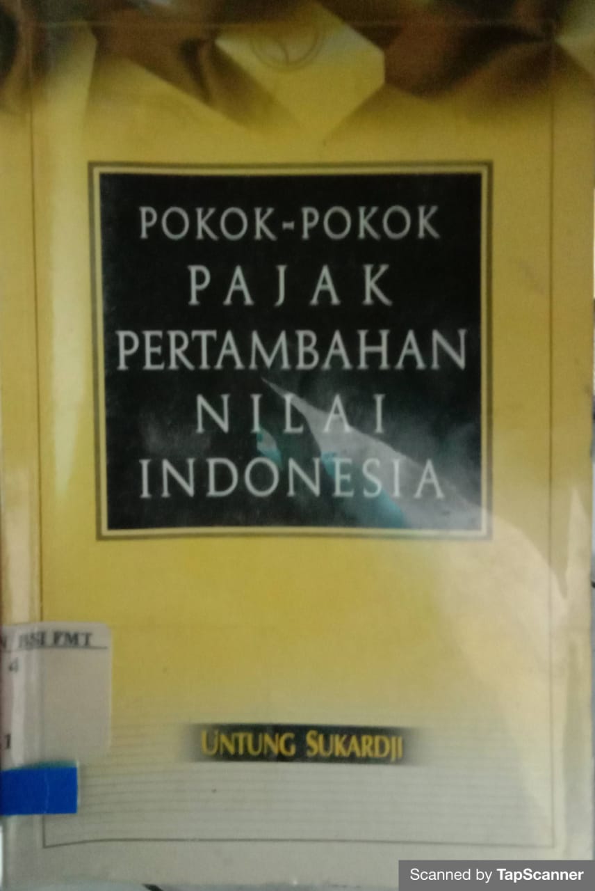 Pokok-pokok pajak pertambahan nilai indonesia