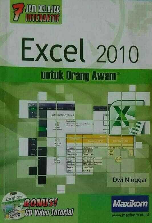 7 jam belajar interaktif : excel 2010 untuk orang awam