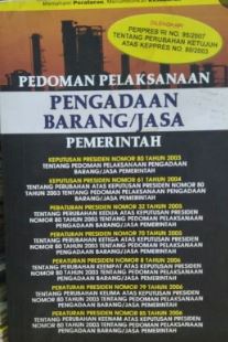 Pedoman pelaksanaan pengadaan barng/jasa pemerintah