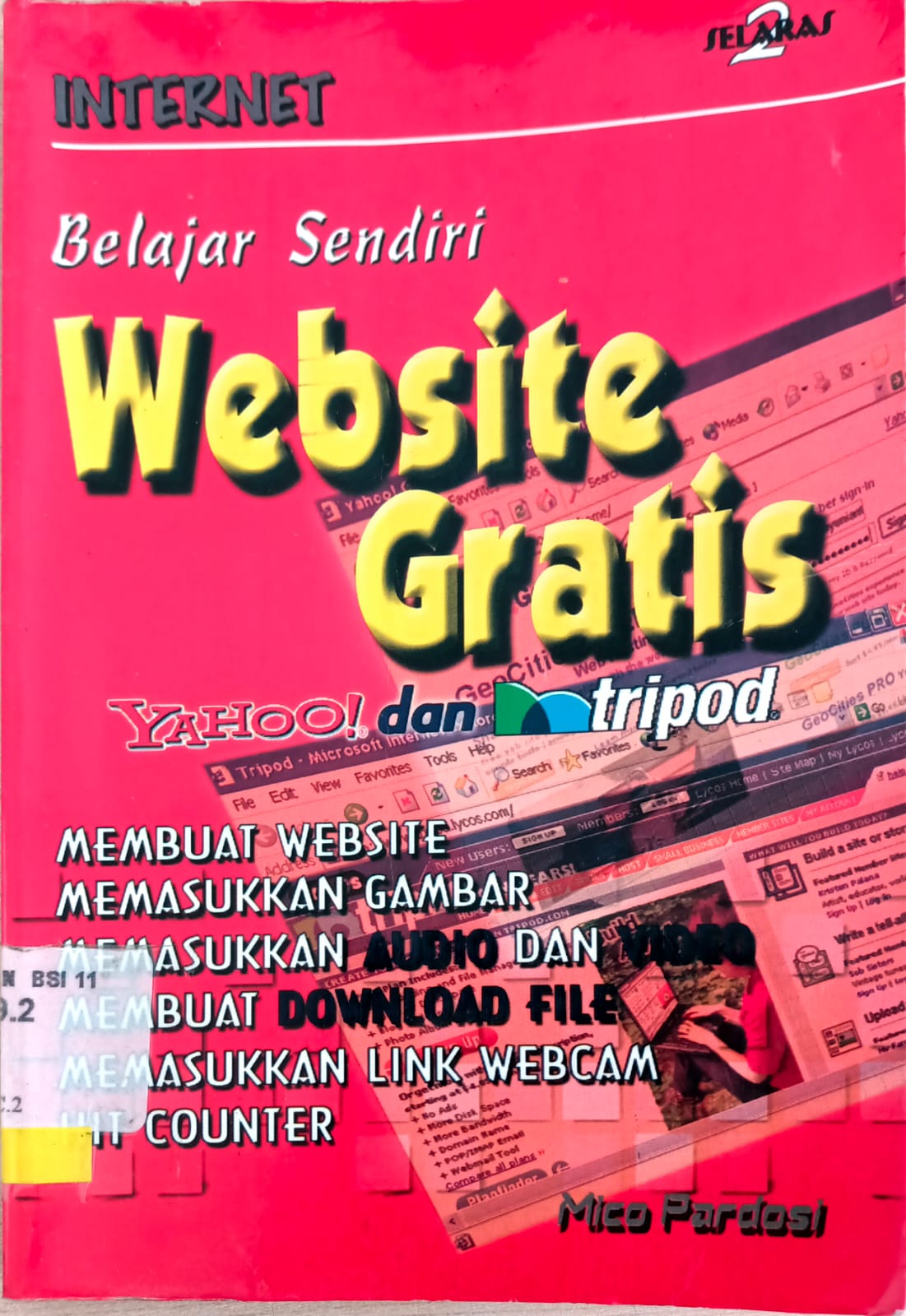 Belajar sendiri : website gratis yahoo dan tripod