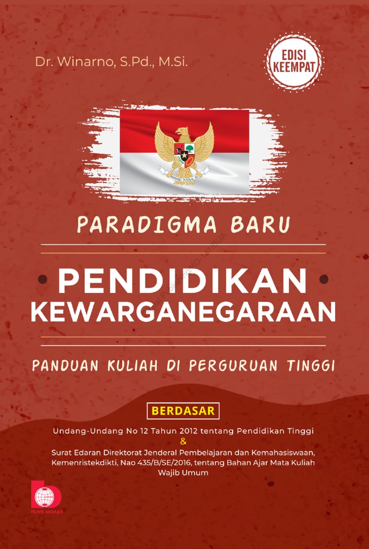 Paradigma baru pendidikan kewarganegaraan panduan kuliah di perguruan tinggi