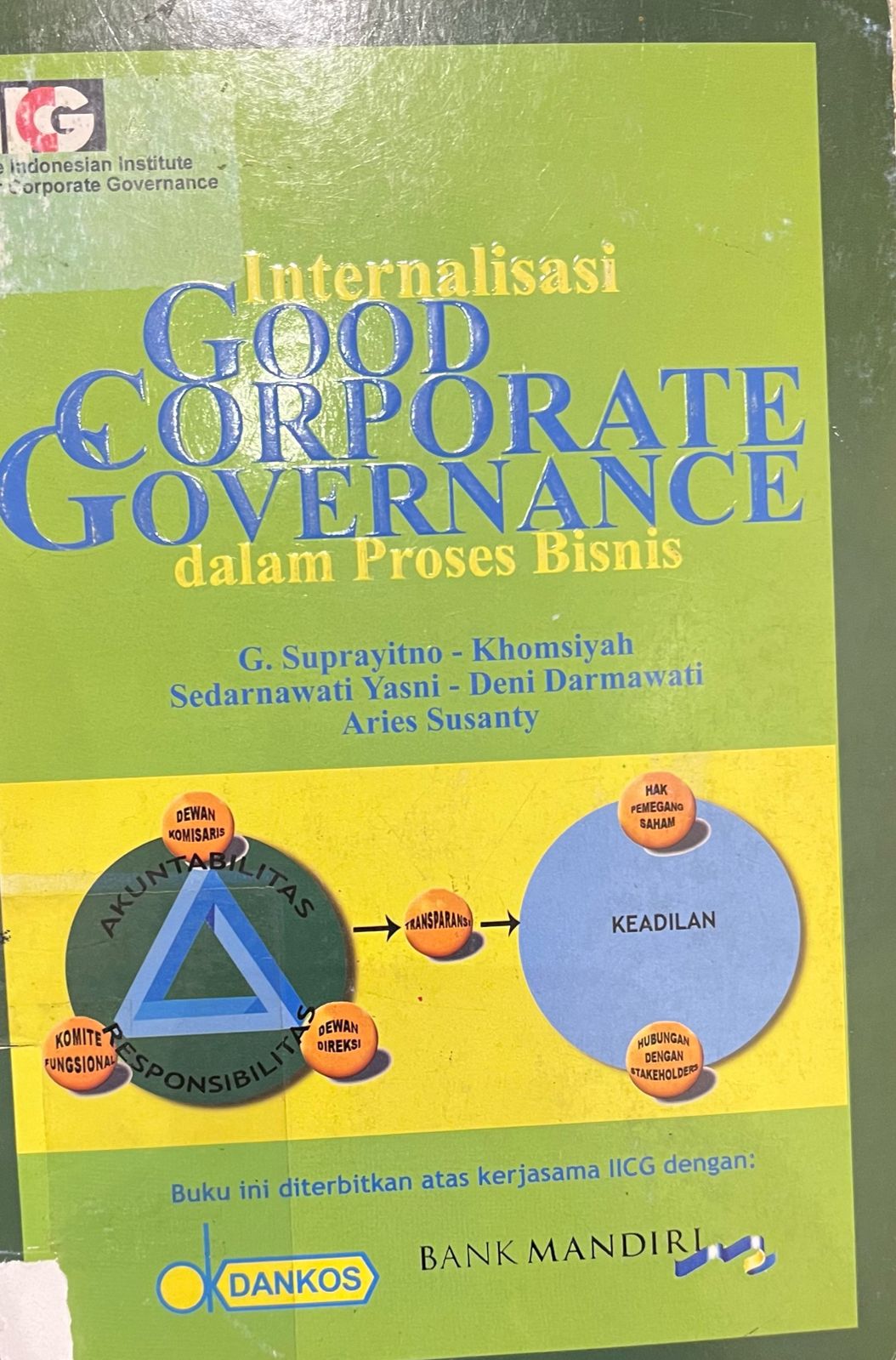 Internalisasi good corporate governance dalam proses bisnis