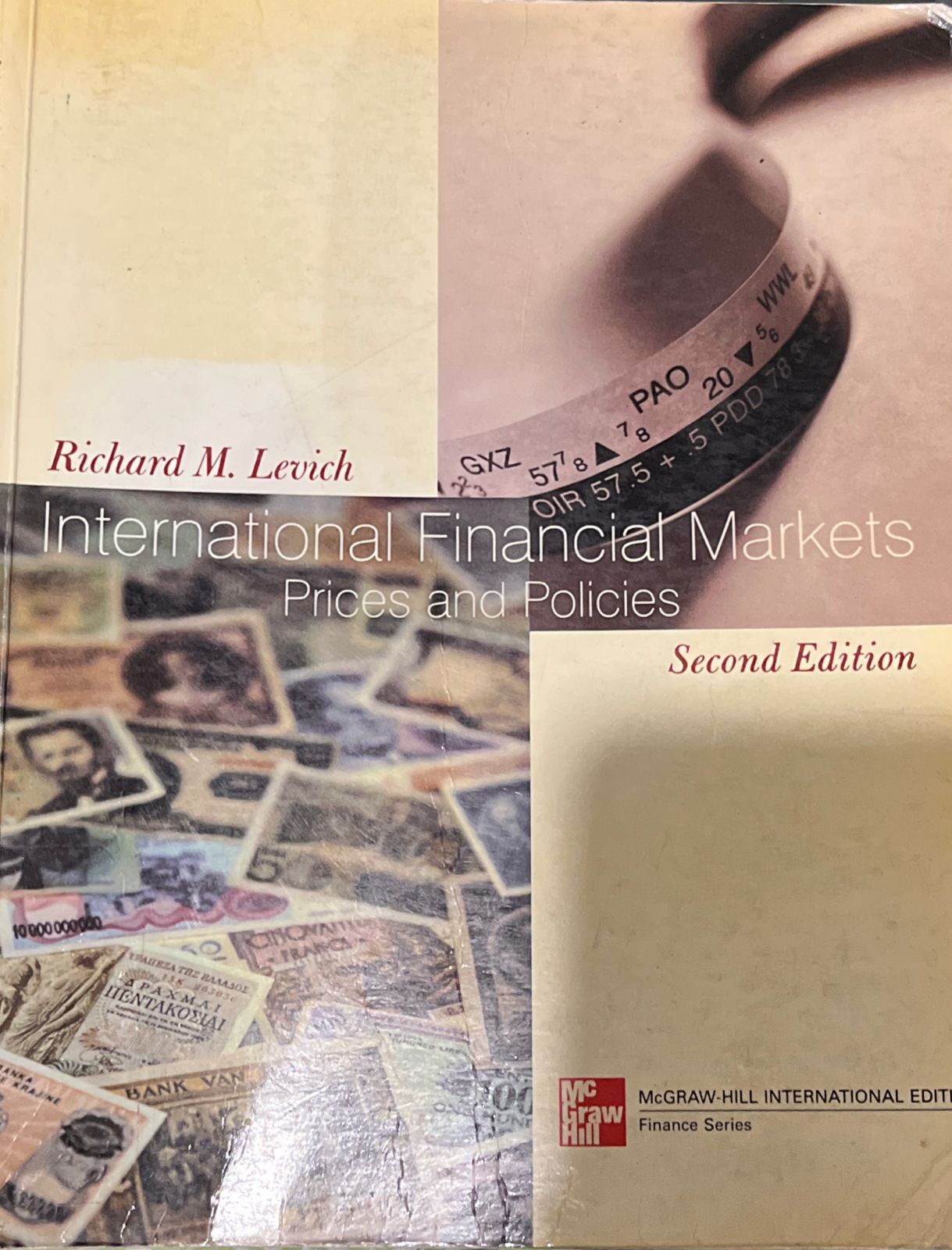 International financial markets : prices and policies