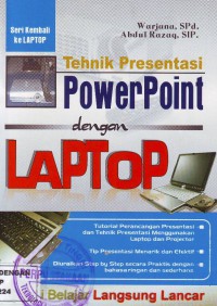 Teknik presentasi powerpoint dengan leptop