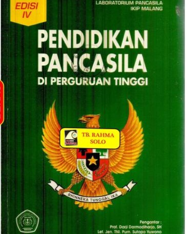 Pendidikan pancasila di perguruan tinggi edisi iv