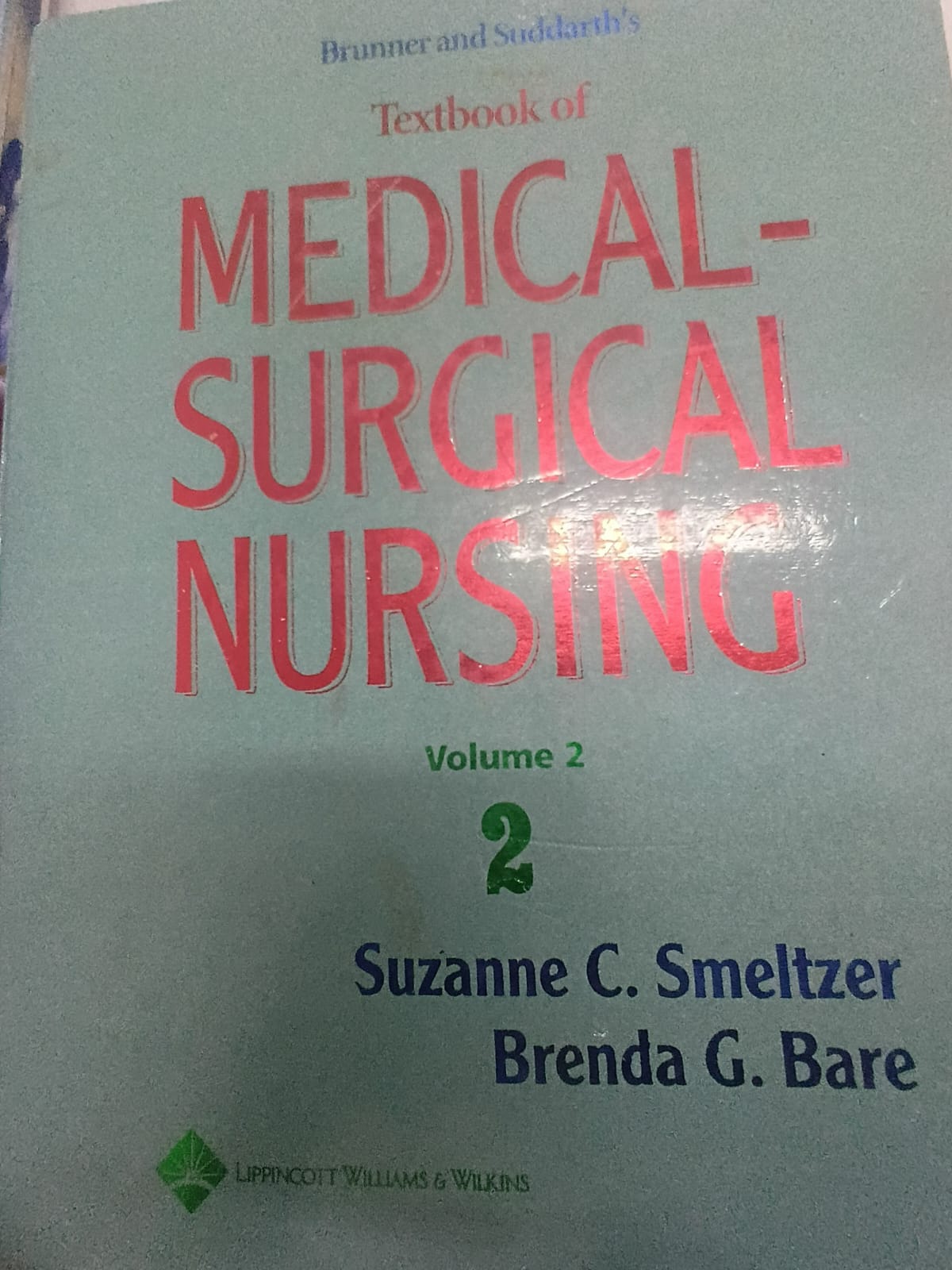 Textbook of medical surgical nursing vol 2