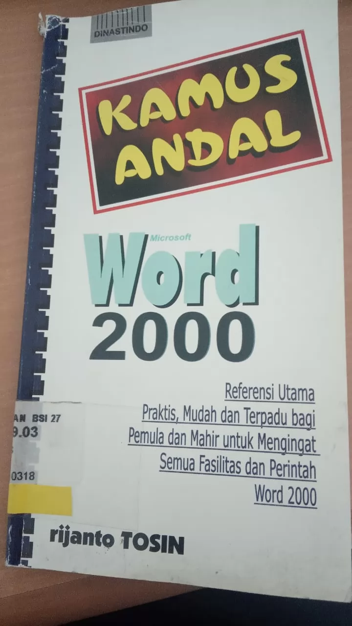 Kamus andal microsoft word 2000